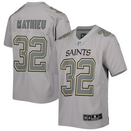 Youth Nike Tyrann Mathieu Gray New Orleans Saints Atmosphere Game Jersey | Walmart (US)