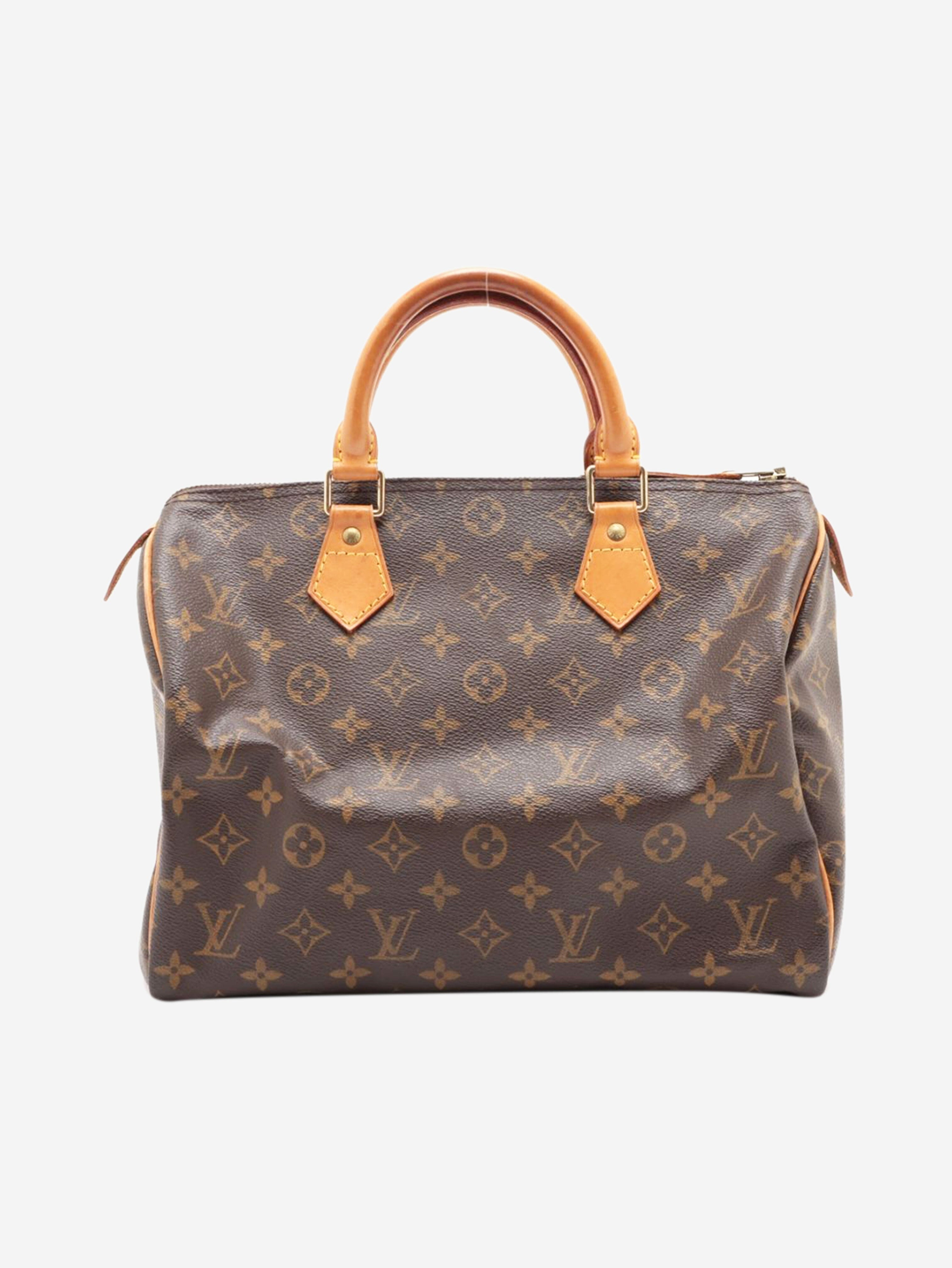 Pre-Loved Louis Vuitton Brown vintage 1998 Monogram Speedy 30 bag - Size Standard | BrandAlley