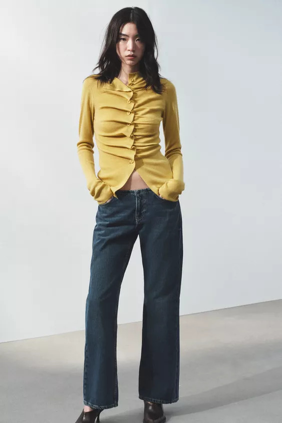 DRAPED KNIT JACKET | Zara US