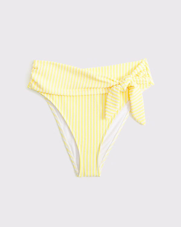 Women's Tie-Front High-Waist Moderate Bottom | Women's Swimwear | Abercrombie.com | Abercrombie & Fitch (US)