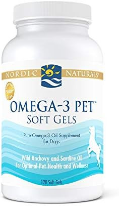 Nordic Naturals Omega-3 Pet, Unflavored - 330 mg Omega-3 Per Soft Gel - Fish Oil for Dogs with EPA & | Amazon (US)