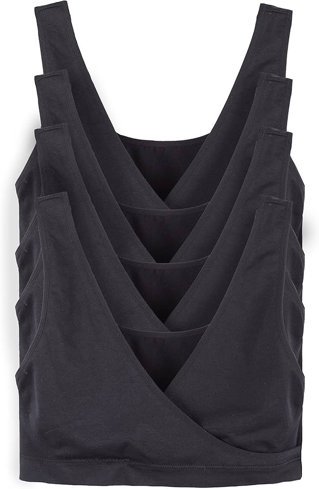 Caramel Cantina 4 Pack Nursing Maternity Women’s Sleep Comfort Bralette Bra | Amazon (US)