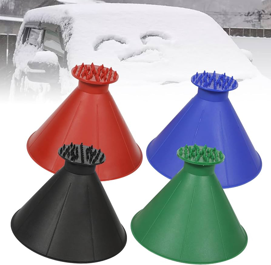 Round Ice Scraper Windshield Magic Cone-Shaped Funnel Car Windshield Snow Removal Tool | Amazon (US)