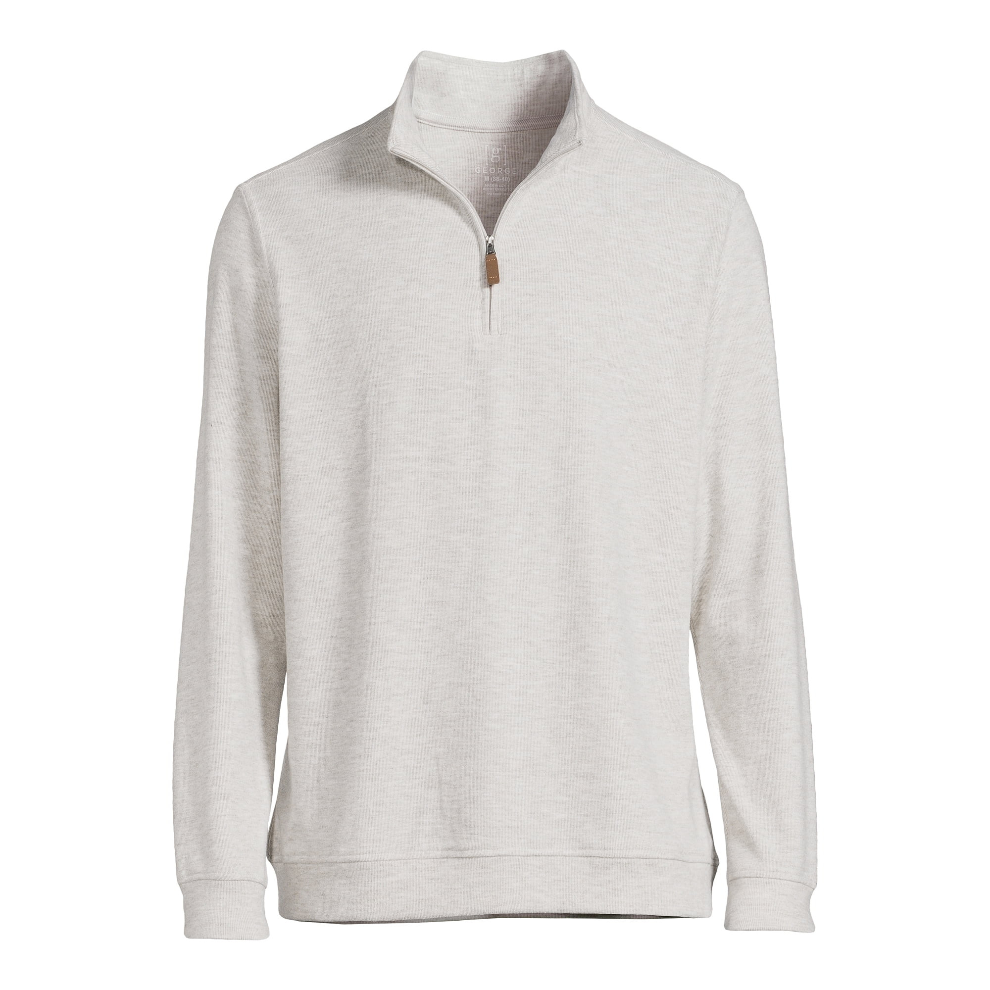 George Men's Knit Quarter Zip Pullover Top - Walmart.com | Walmart (US)