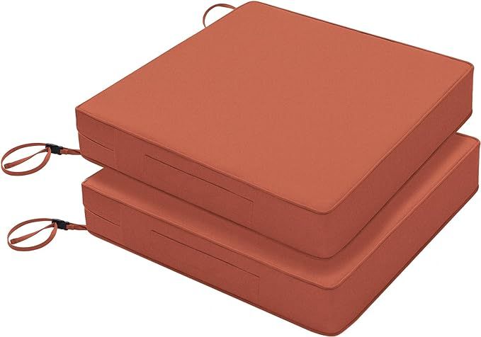 Favoyard Patio Chair Cushion 19 x 19 Inch Waterproof Outdoor Seat Cushions for Patio Furniture 3-... | Amazon (US)