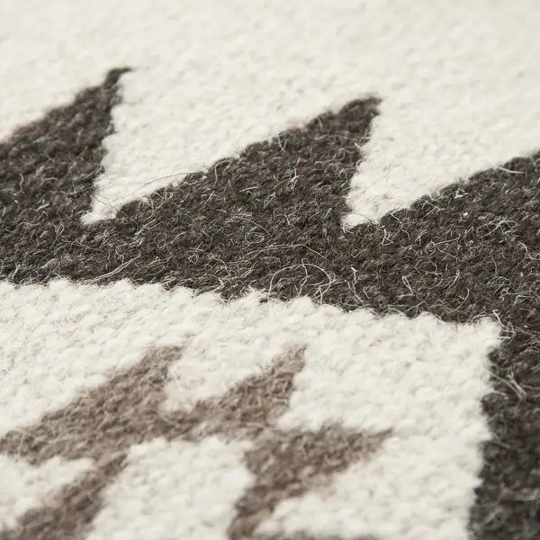 Rizzy Home Ivory, Brown, and Black Southwest Wool Top Throw Pillow | Bed Bath & Beyond