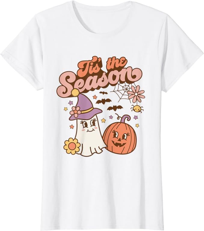 Tis The Season Pumpkin Shirt Spice Fall Autumn Halloween T-Shirt | Amazon (US)