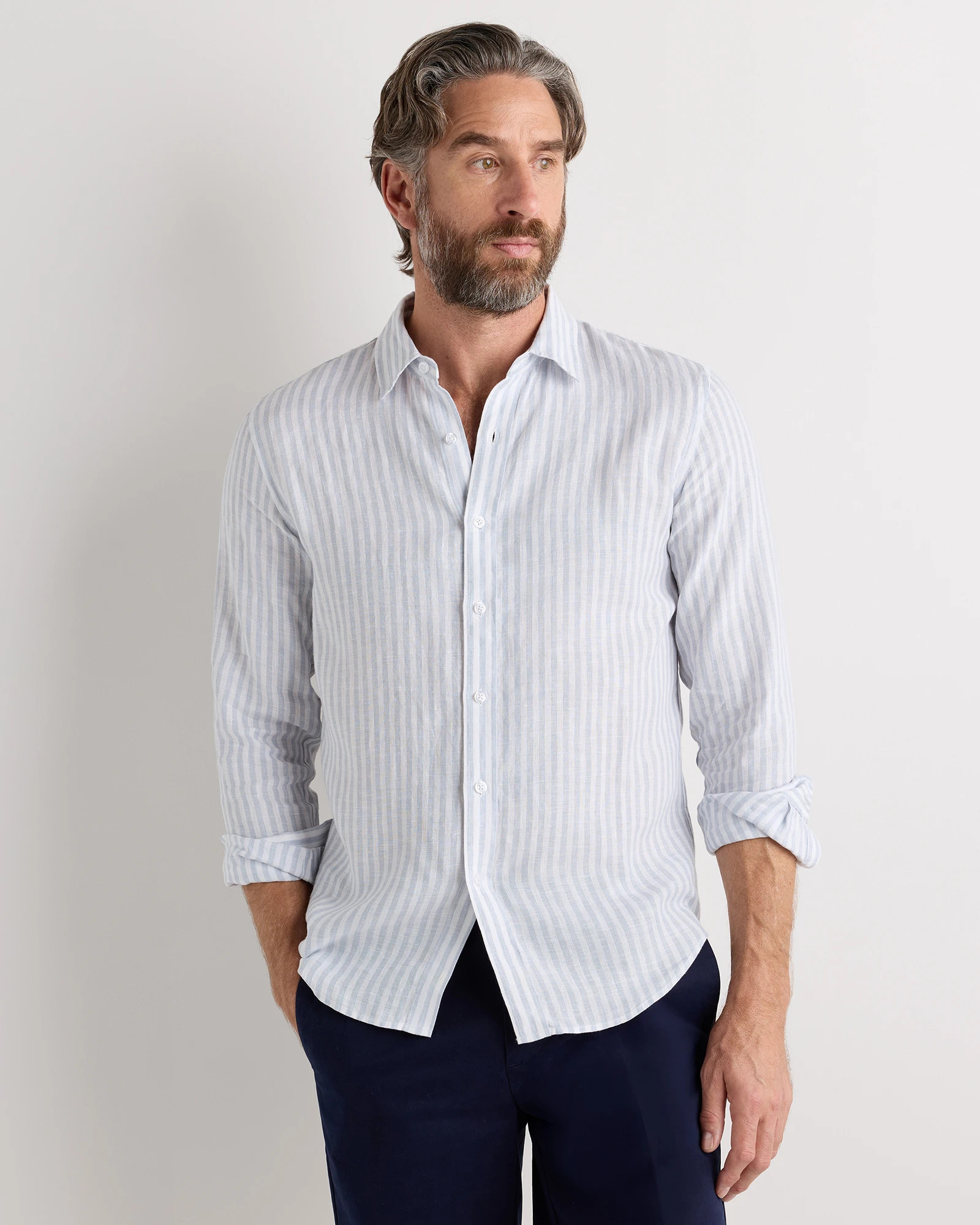 100% European Linen Relaxed Long Sleeve Shirt | Quince