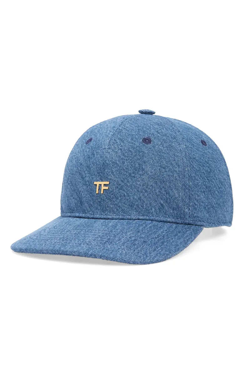 TOM FORD TF Logo Denim Baseball Cap | Nordstrom | Nordstrom