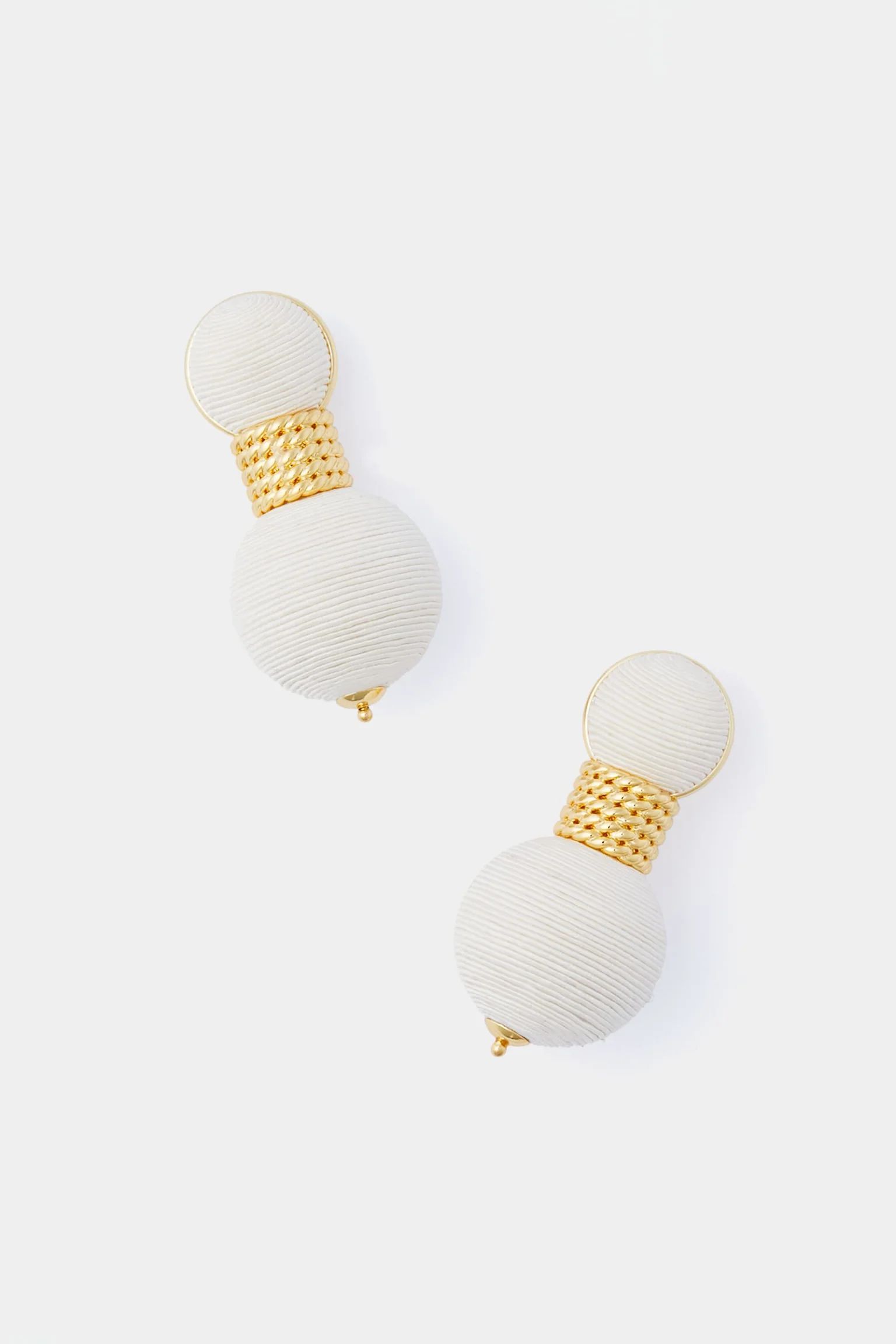 Cream Silk Geneva Earrings | Tuckernuck (US)