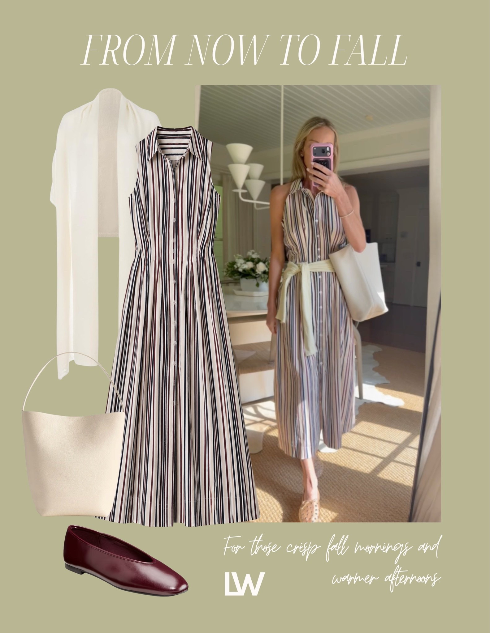 A dress to wear now and how to style for Fall!