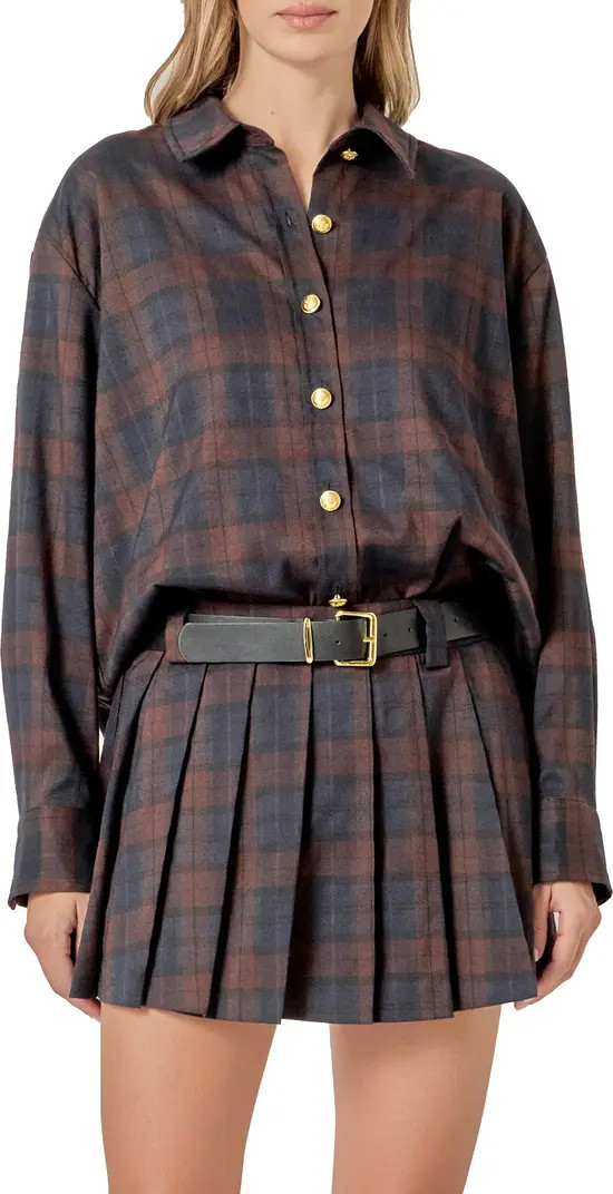 Oversize Plaid Shacket | Nordstrom