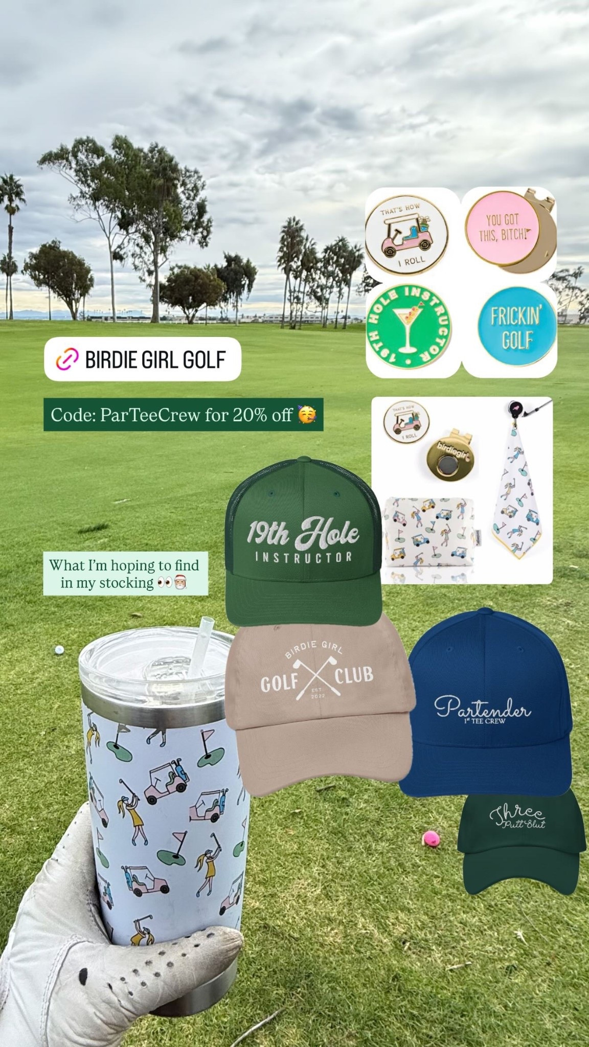 What I’m hoping to find in my stocking 👀🎅🏼 
CODE:: ParTeeCrew for 20% off 🥳

#golf #womenwhogolf #golfwives #golfgifts #golfchristmas #golfgirls 

#LTKHoliday #LTKActive #LTKGiftGuide
