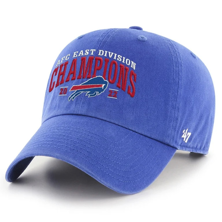Men's '47 Royal Buffalo Bills 2022 AFC East Division Champions Clean Up Adjustable Hat | Walmart (US)