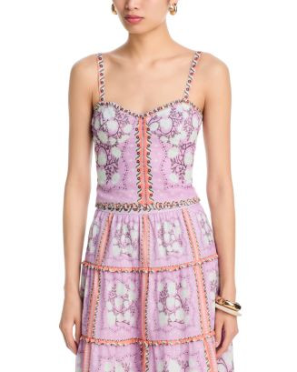 AQUA Lace Up Bustier Top - Exclusive | Bloomingdale's Women | Bloomingdale's (US)