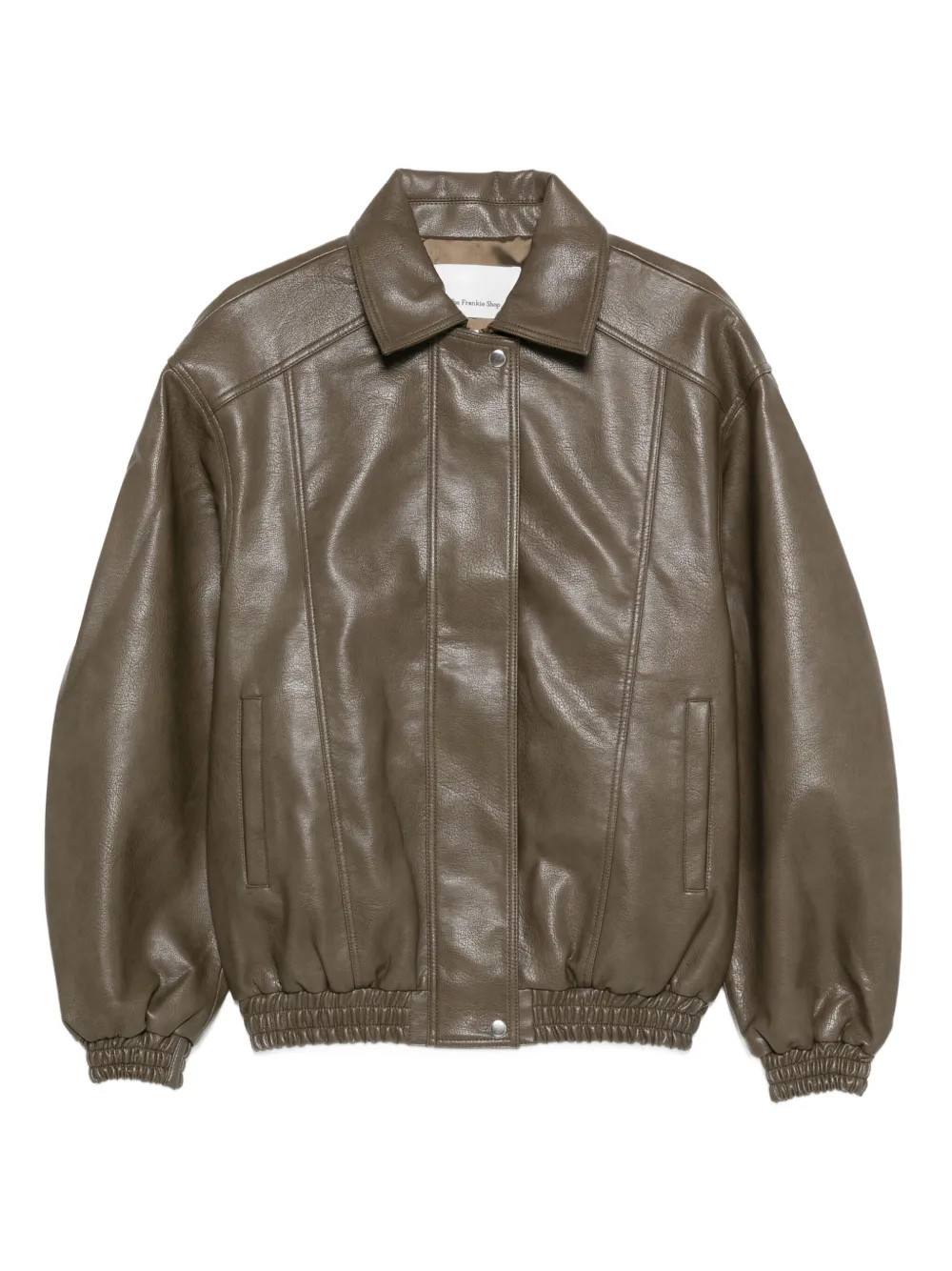 The Frankie Shop Prescott elastic-cuff jacket - Green | Farfetch Global