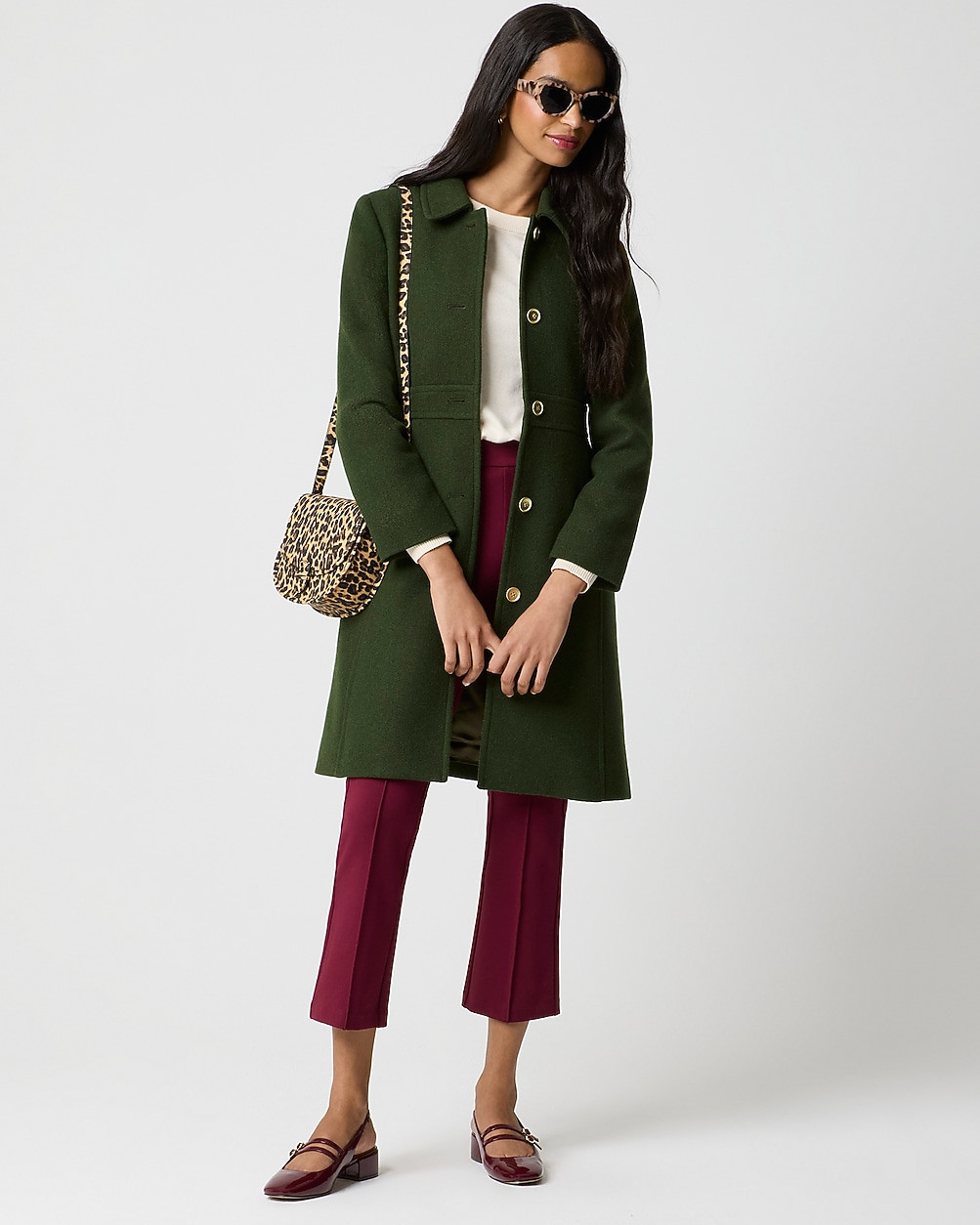 Petite wool-blend lady day coat | J.Crew Factory