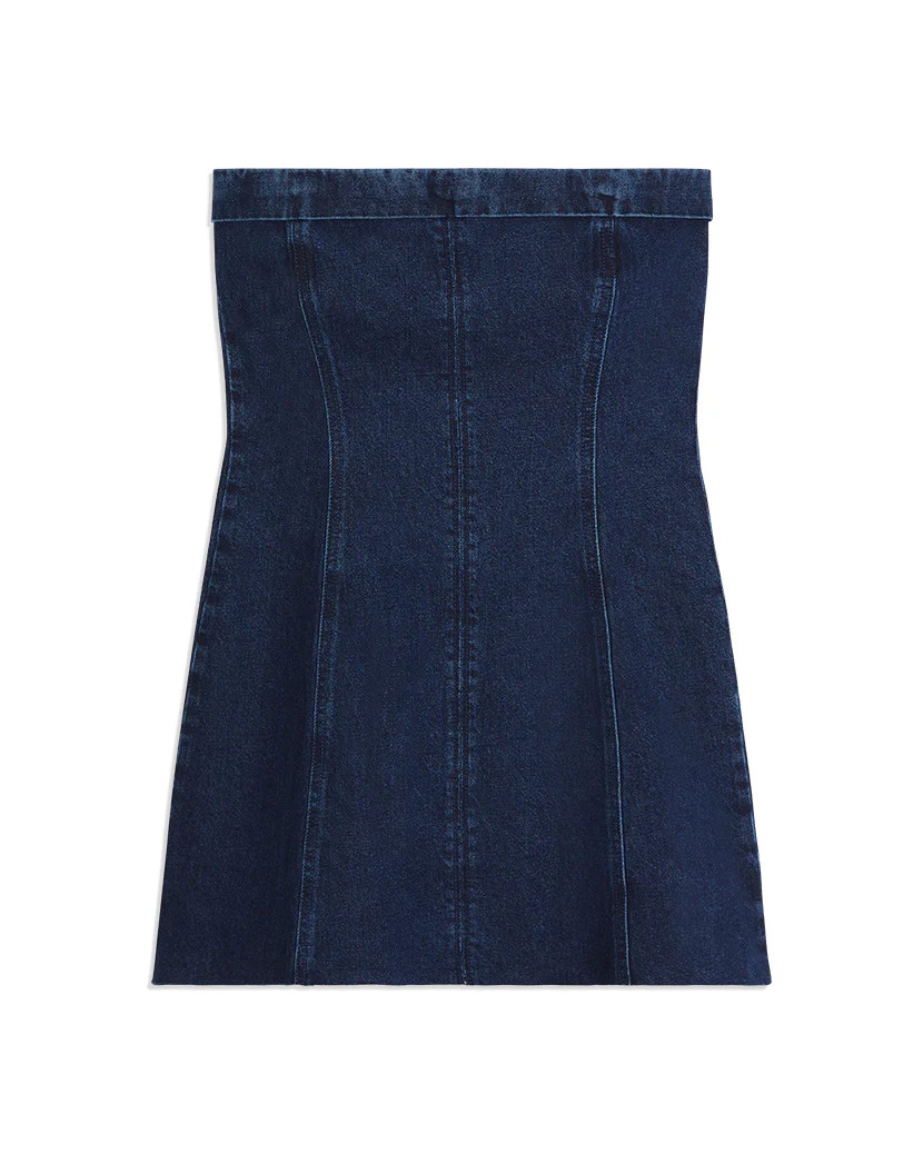 Strapless Twill Denim Dress - XL True Blue | We Wore What
