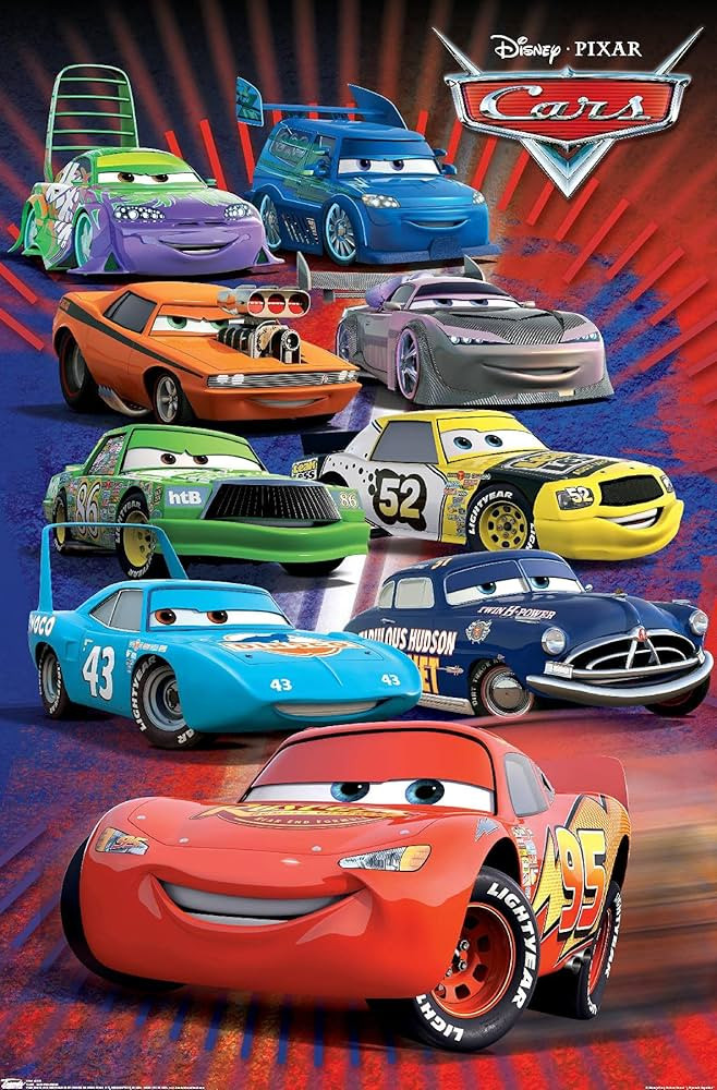 Trends International Disney Pixar Cars - Supercharged Wall Poster, 22.375" x 34", Premium Unframe... | Amazon (US)
