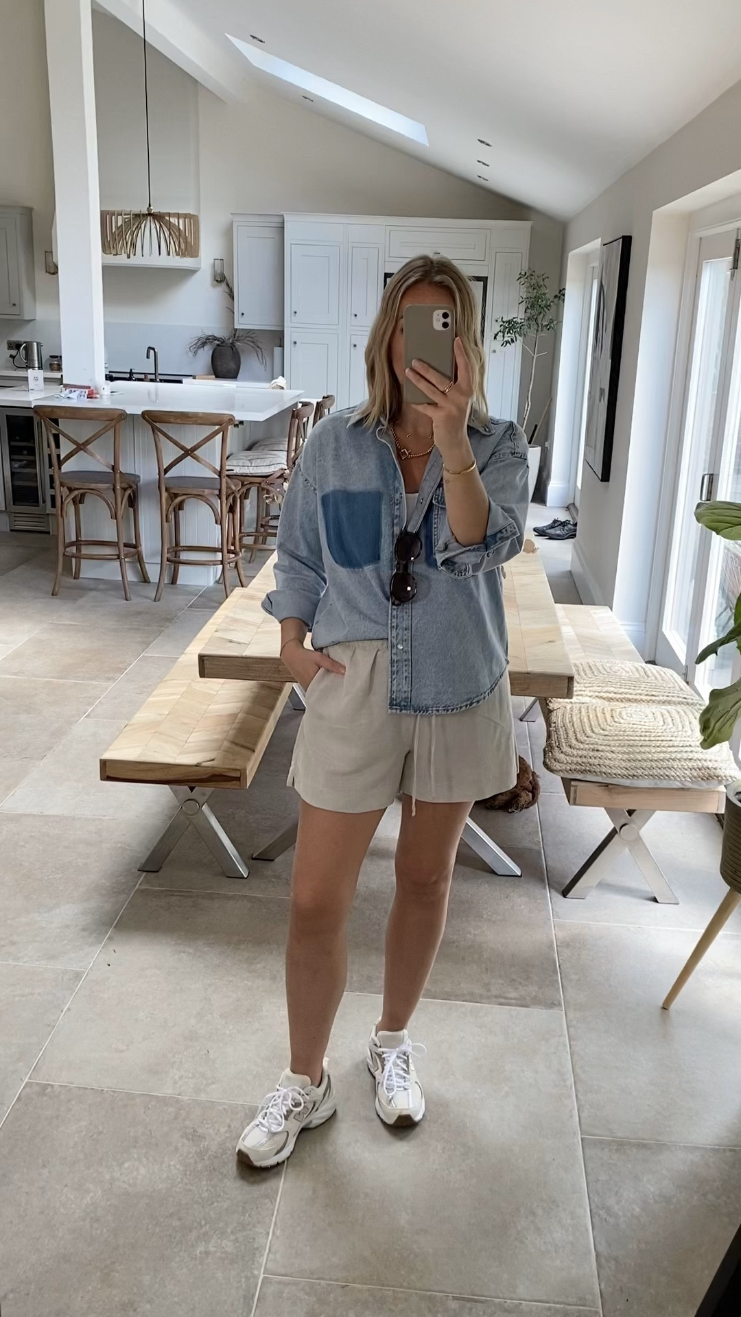 Styling these linen shorts again , this time with a denim shirt . This one is sold out but I’ve linked some alternatives. Wearing a medium in shorts.  

#LTKmidsize #LTKstyletip #LTKuk