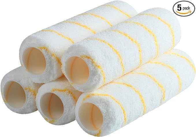 Bates- Paint Roller Covers, 9" Roller Covers, Pack of 5, Covers for Paint Rollers, Naps for Paint... | Amazon (US)