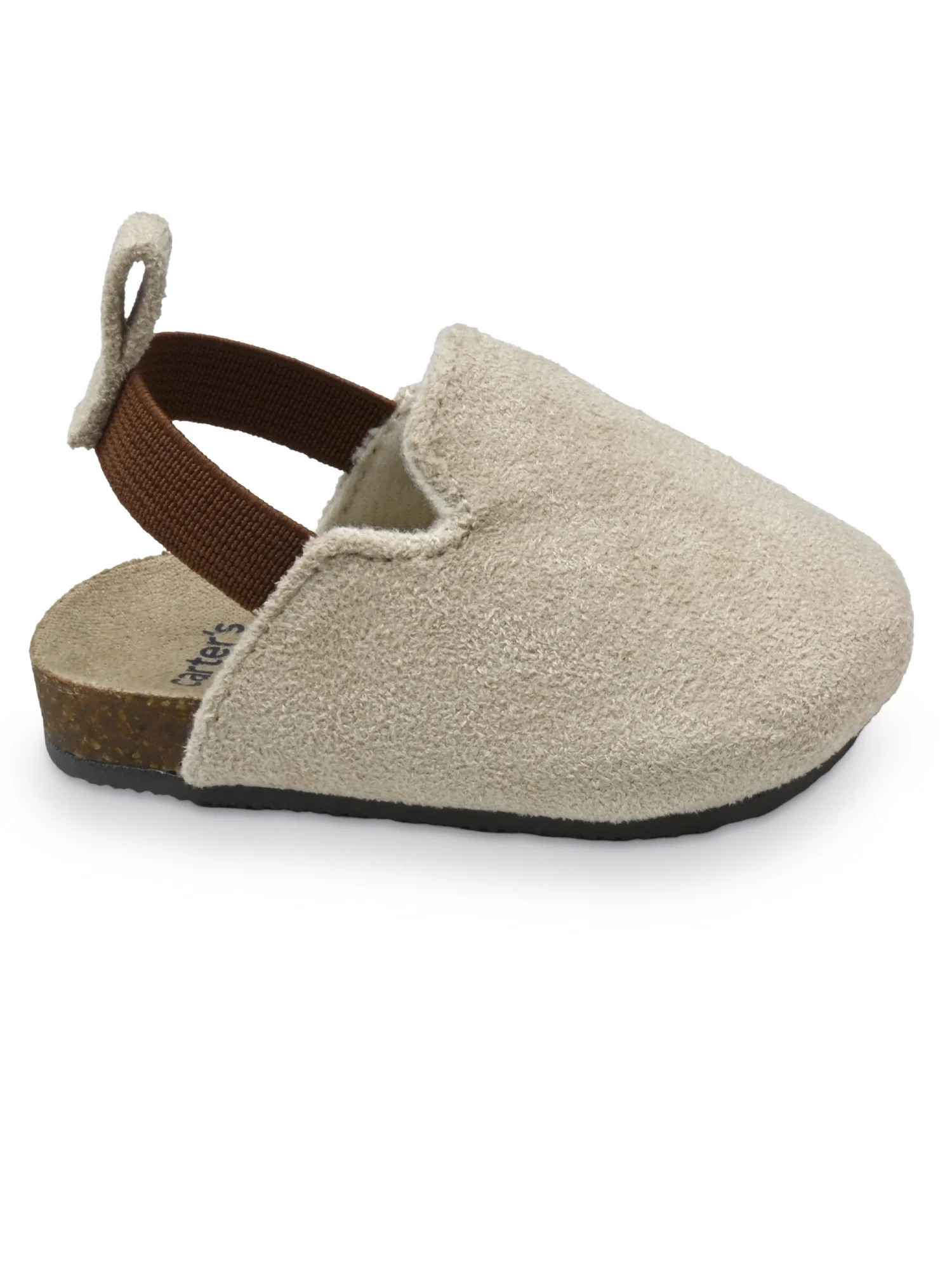 Carter's Child of Mine Infant Unisex Suede Slip-On Clogs, Color Tan, Sizes (0-3) - (3-6) Months | Walmart (US)