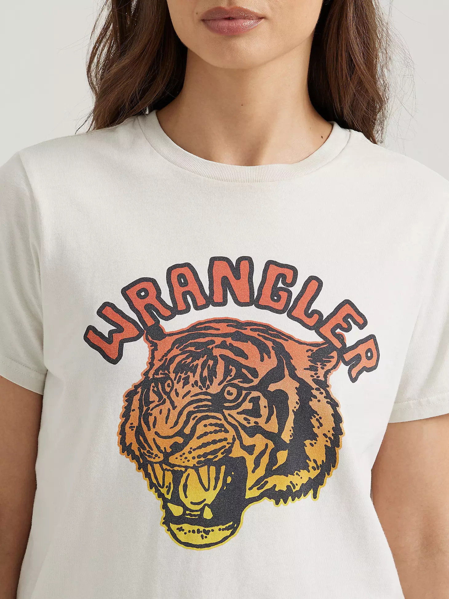 Women's Roaring Tiger Tee in Vintage White | Wrangler
