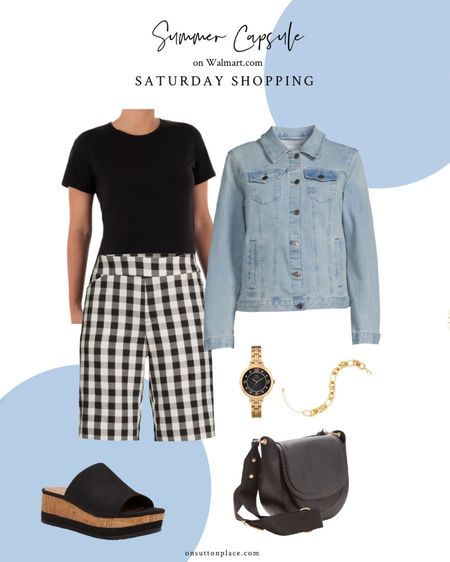 Pieces from a classic summer capsule wardrobe that are perfect for a day of shopping! 
#WalmartPartner #WalmartFashion
@Walmart @WalmartFashion #liketkit
@shop.ltk

#LTKFind #LTKSeasonal #LTKstyletip