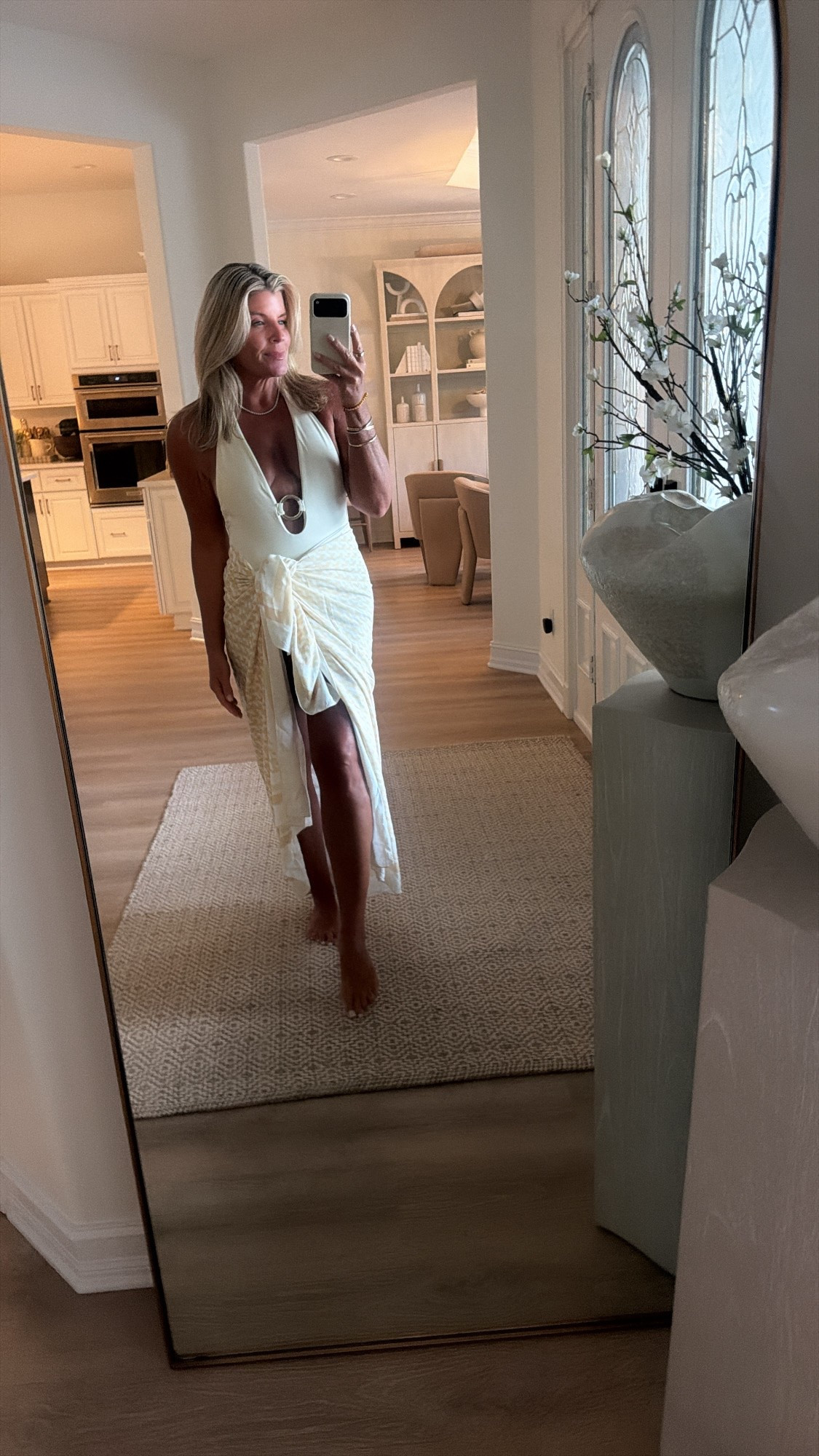 Date night at the beach! Perfect swim suit and wrap! I was stopped all along the beach and got so many compliments! You need for next beach trip!