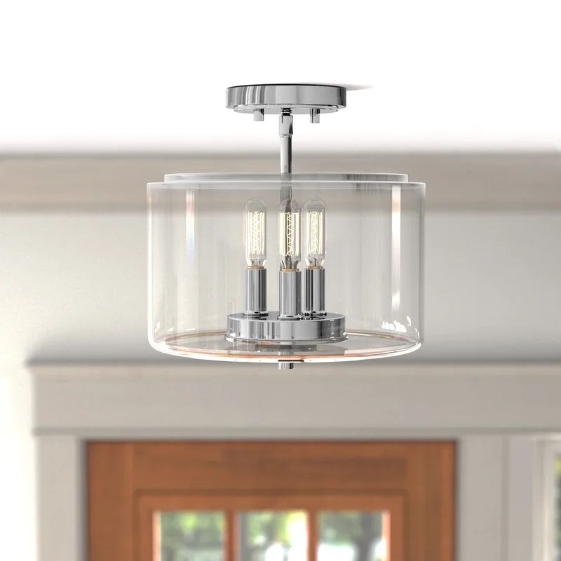 Callison Glass Semi Flush Mount | Wayfair North America