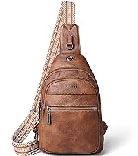 LATMAP 7L Sling Bag For Women Faux Leather Anti Theft Small Casual Daypack Backpack Fanny Pack Cr... | Amazon (US)