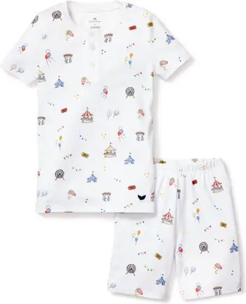 Kids' Fitted Pima Cotton Short Pajamas | Nordstrom