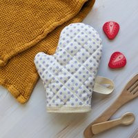 Purple Polka Dot Pretend Play Mini Oven Mitt | Etsy (US)