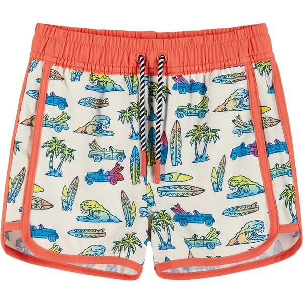 Car & Surfboard Print Boardshort | Maisonette