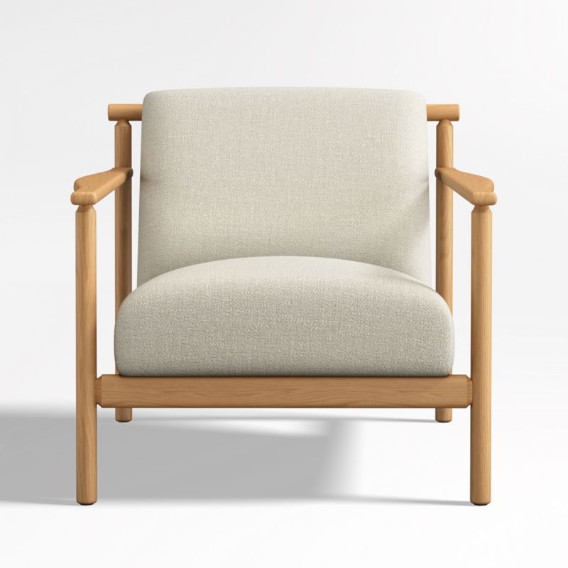 Ojai Upholstered Wood Frame Accent Chair | Crate & Barrel | Crate & Barrel
