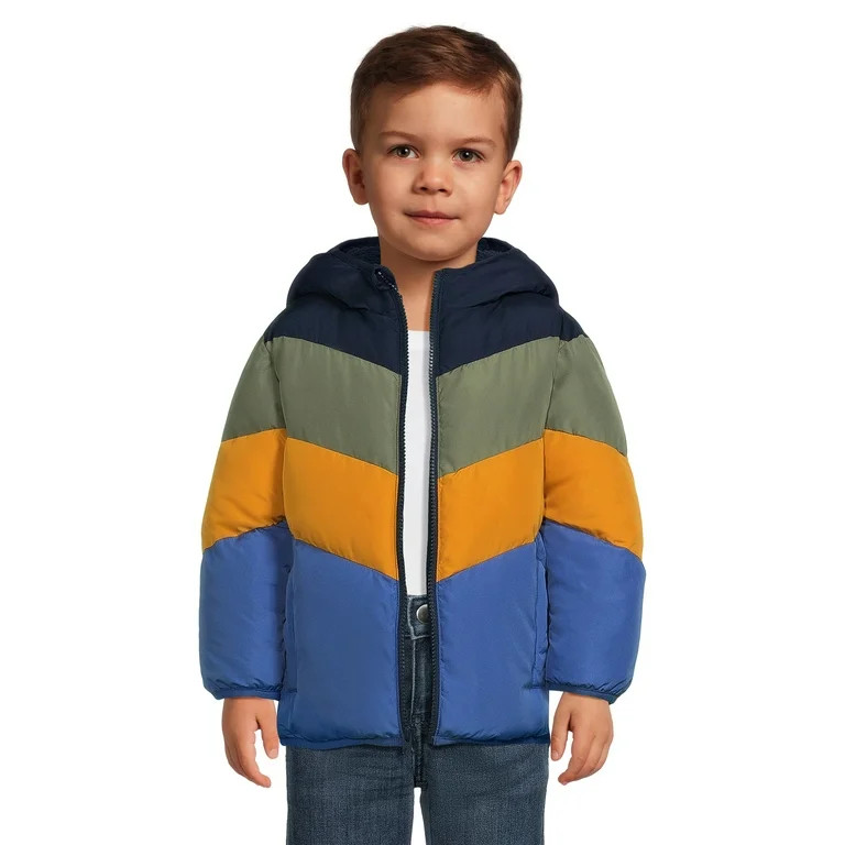 Swiss Tech Baby and Toddler Boys Puffer Jacket with Hood, Sizes 12M-5T | Walmart (US)