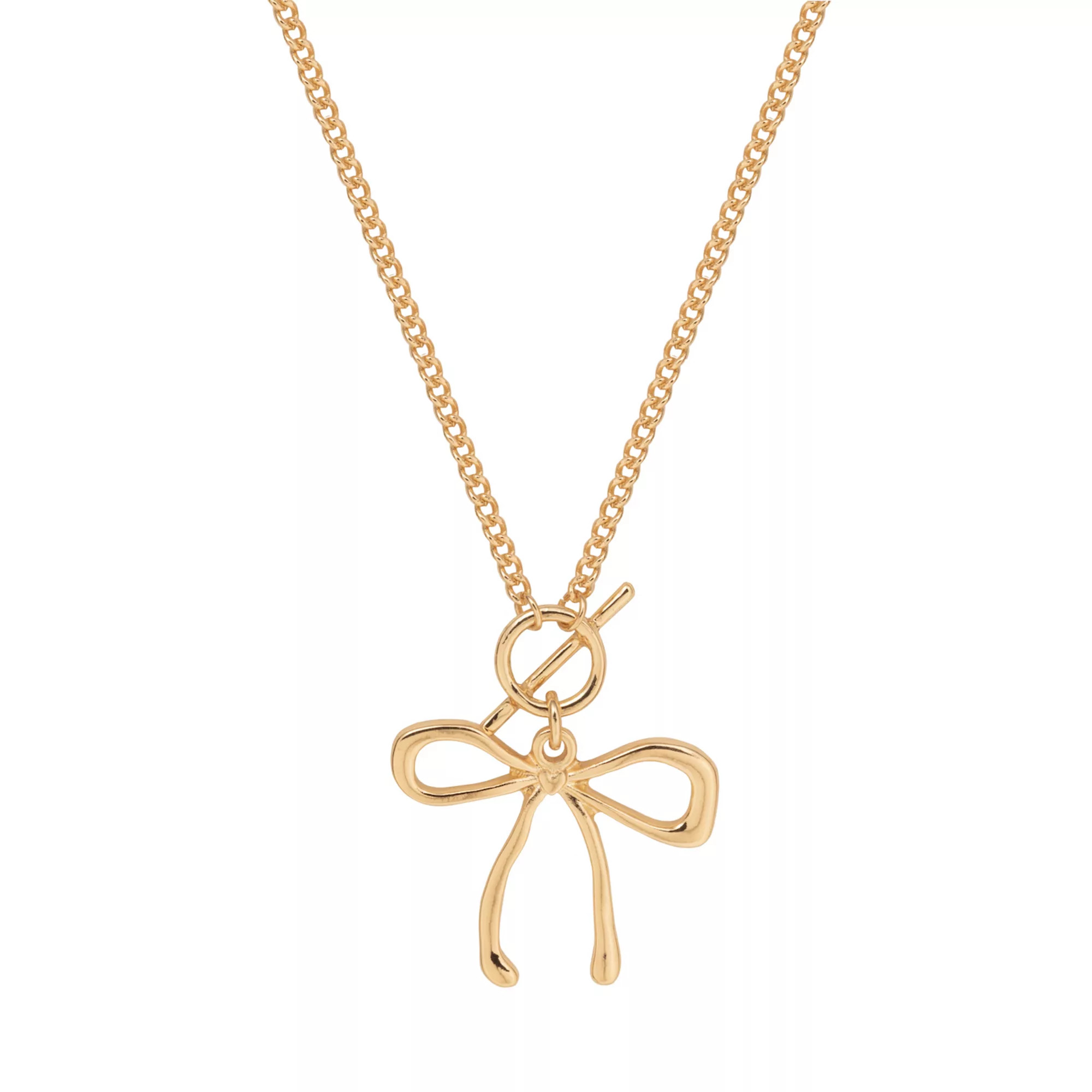 LC Lauren Conrad Metal Bow Pendant Necklace | Kohl's