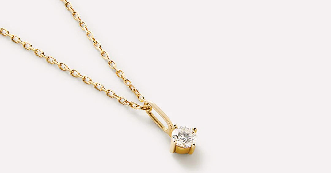 Gold Dainty Diamond Necklace | Ana Luisa