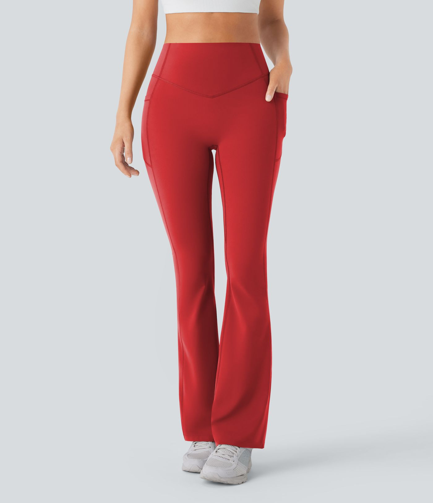 Women’s Halara UltraSculpt™ High Waisted Scrunch Butt Lifting Tummy Control Pocket Shaping Yo... | HALARA