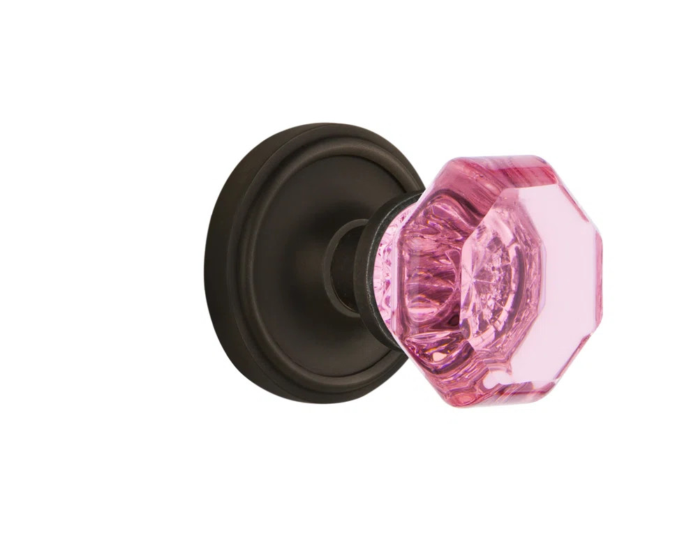 Nostalgic Warehouse Classic Rosette with Waldorf Pink Door Knob & Reviews | Wayfair | Wayfair North America