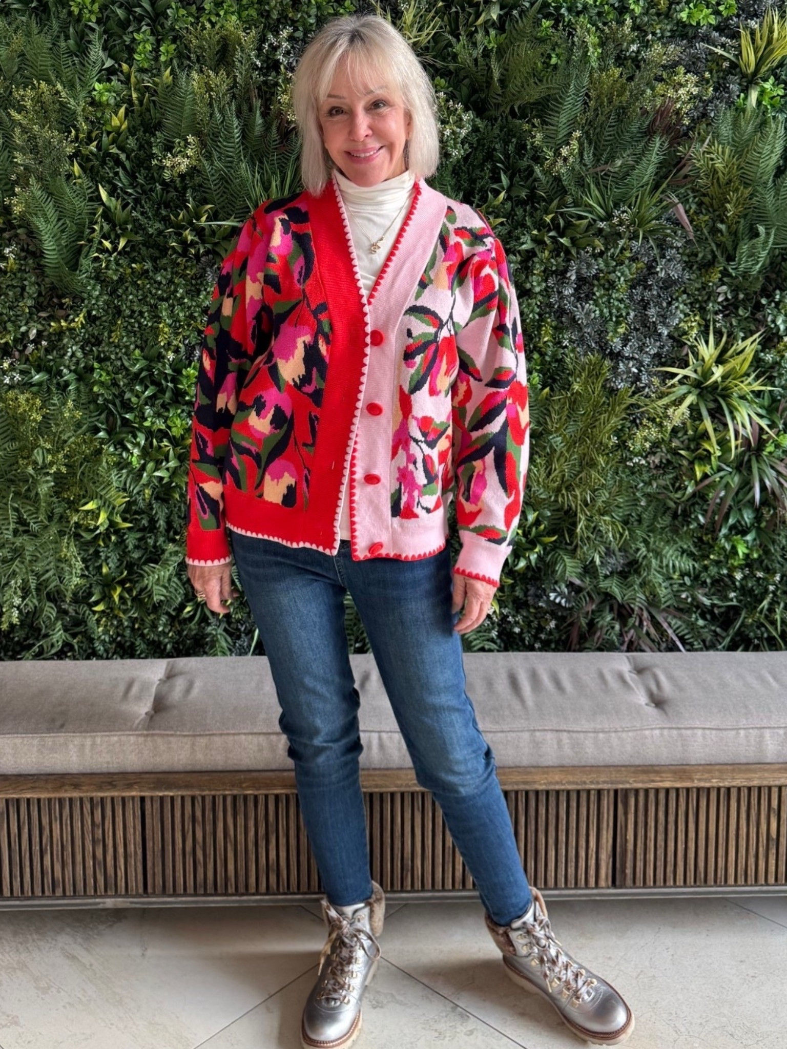 Back in stock 
Red and pink floral cardigan

#LTKFindsUnder100 #LTKOver40 #LTKSeasonal