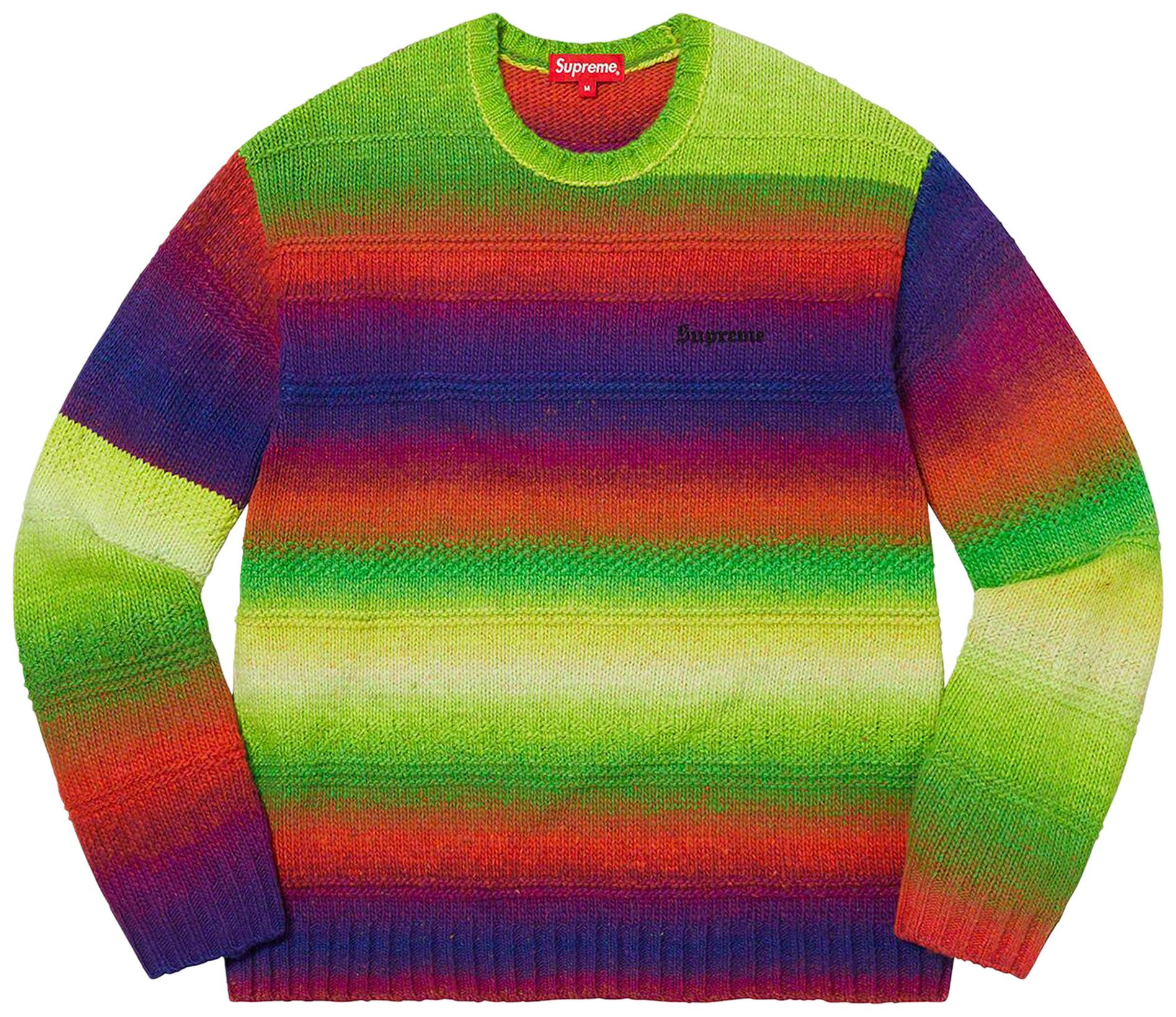 Supreme Gradient Stripe Sweater 'Multicolor' | GOAT