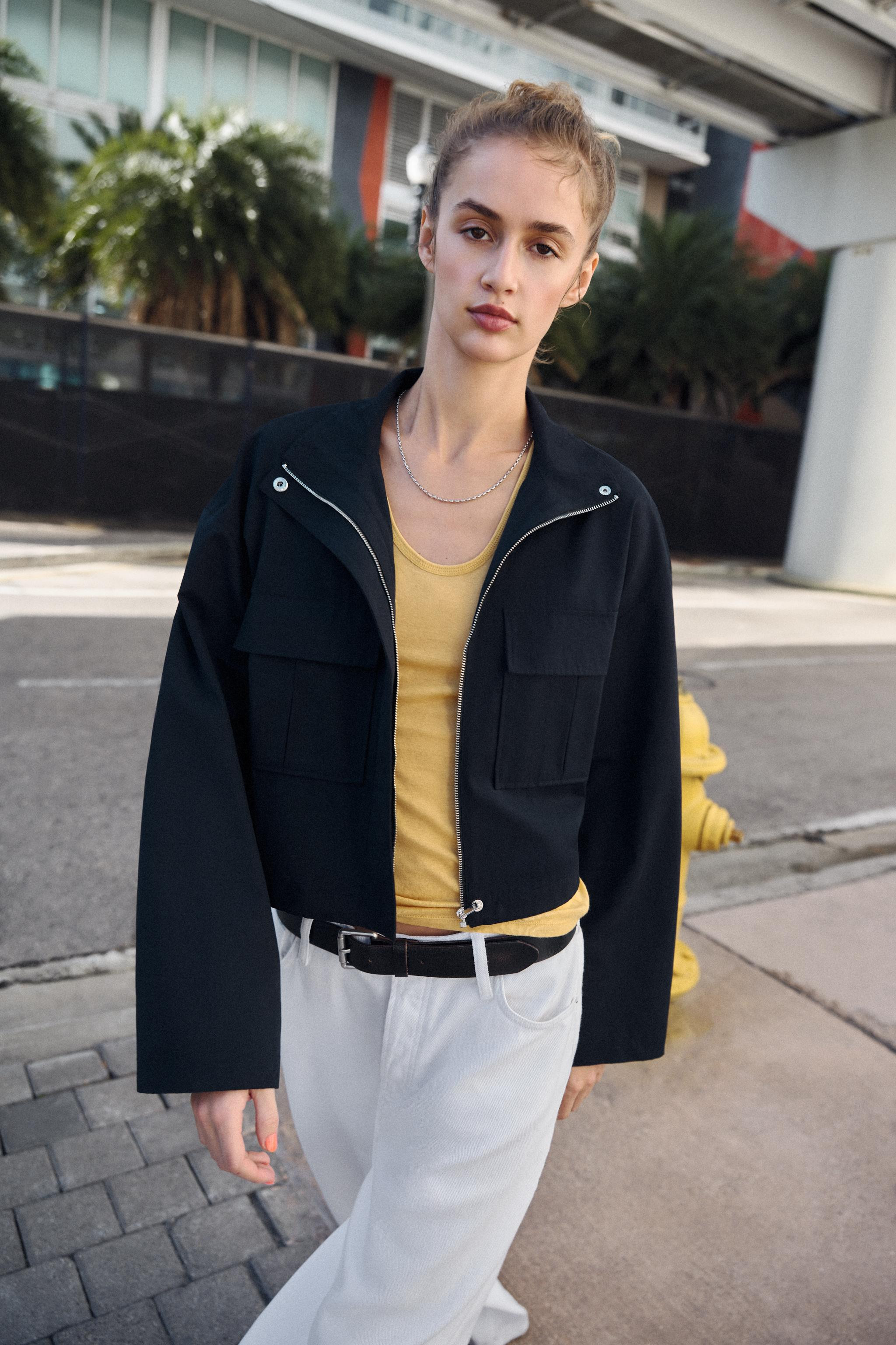 SHORT JACKET WITH HIGH NECK | Zara UK