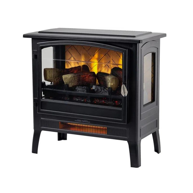 Country Living Infrared Freestanding Electric Fireplace Stove Heater | 1,000 SQ FT with Wooden Lo... | Wayfair North America