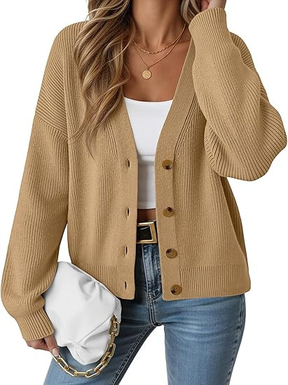 LILLUSORY Cardigan Sweaters for Women 2025 Fall Fashion Oversized Lightweight Sweater Knit Work C... | Amazon (US)
