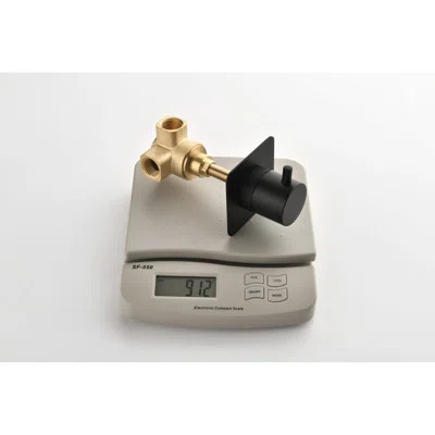 Master Shower Volume Control - 3/4" Valve, Brass Handle, Corrosion Resistance, Rust Proof, Install Without Difficulty Adjustable Body, 3.6 In Width & | Wayfair North America