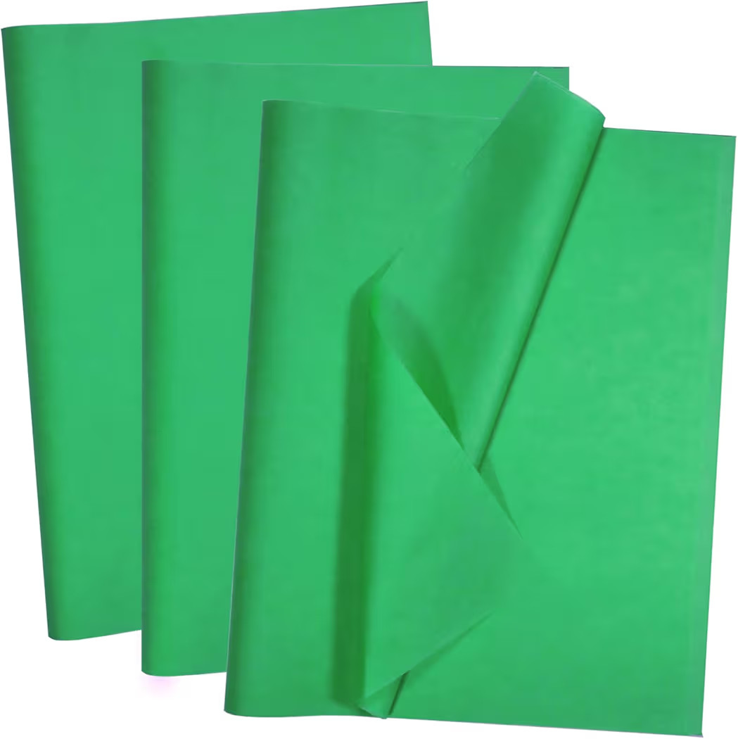 100 Sheets Green Tissue Paper Artdly 14 x 20 Inches Green Wrapping Paper Bulk for Weddings Birthd... | Amazon (US)