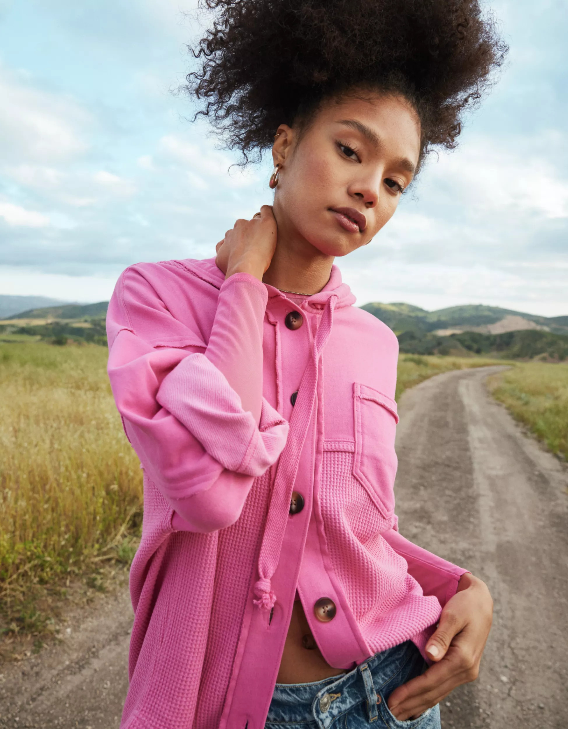 AE Big Hug Hooded Shacket | American Eagle Outfitters (US & CA)