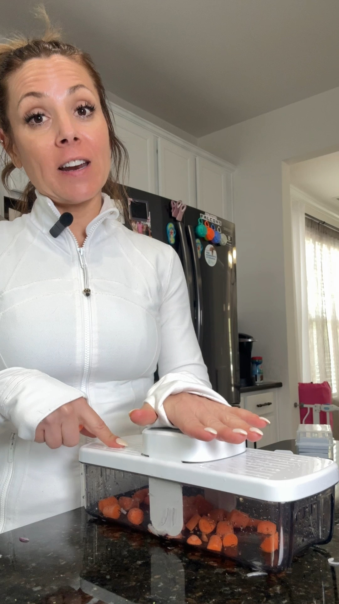 This upgraded 8-in-1 chopper is sturdier, cuts cleaner, and actually keeps everything contained while you’re using it. It slices, dices, and even has a safety holder so you’re not putting your hands near the blade.

Plus everything stores together, so you’re not digging through drawers looking for pieces.

• #kitchenorganization
• #mealprepideas
• #kitchentools
• #easycooking
• #womenover40