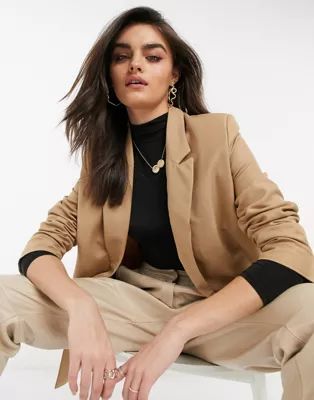 ASOS DESIGN perfect blazer in camel | ASOS (Global)